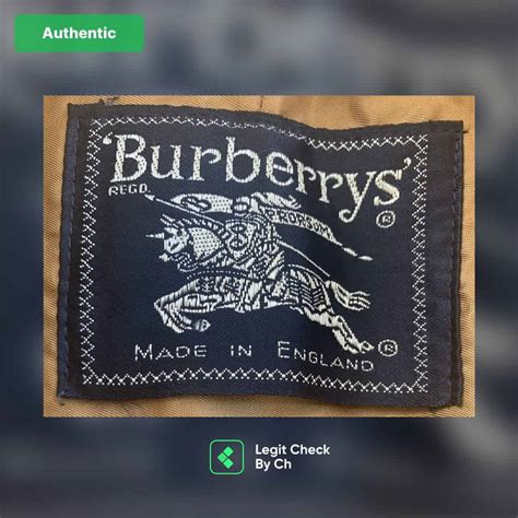 burberrys of london fake tag|burberry coat hanging tag.